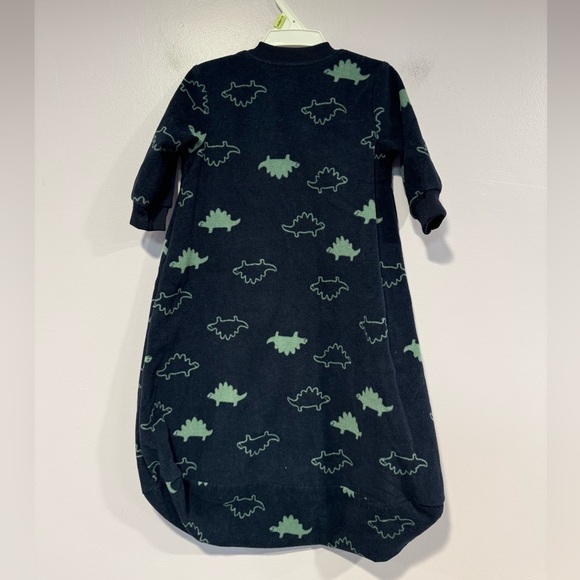 New Carters 0-3 month dinosaur fleece sleep sack - Picture 3 of 3